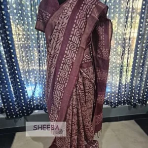 Newly Launched Khadi Batik Cotton Saree – with Blouse & Border